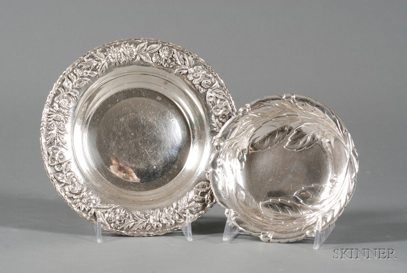 Appraisal: Two Sterling Side Bowls early th century a Reed Barton