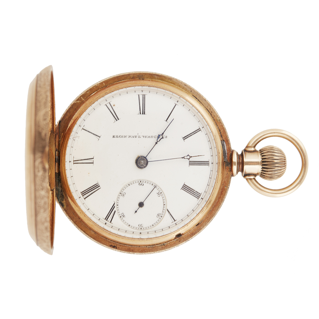 Appraisal: ELGIN - A gentleman's K hunter cased pocket watch heavy