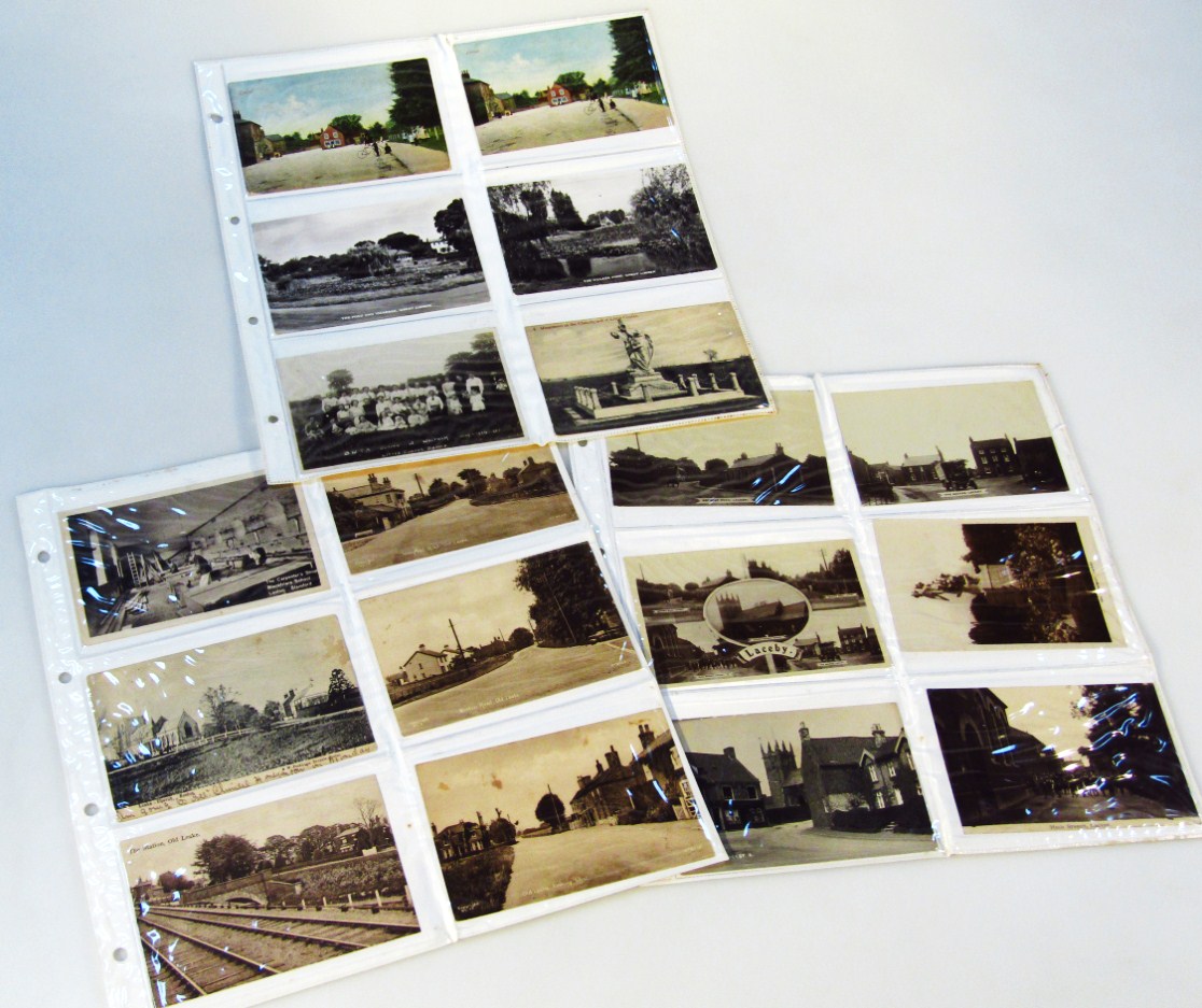 Appraisal: Various early thC and later Lincolnshire related postcards black and