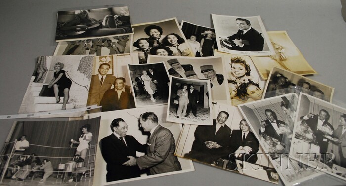 Appraisal: Twenty-one Assorted Publicity Photographs including four Duke Ellington with Sid