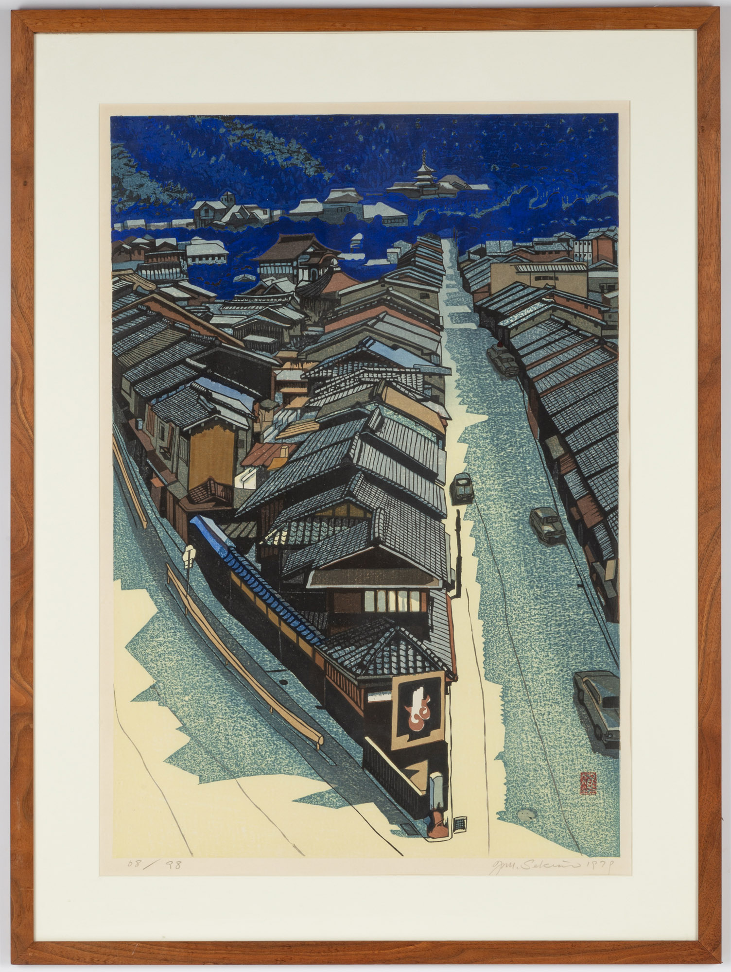 Appraisal: JUN'ICHIRO SEKINO - JUN MORNING IN KYOTO Woodblock print Sekino