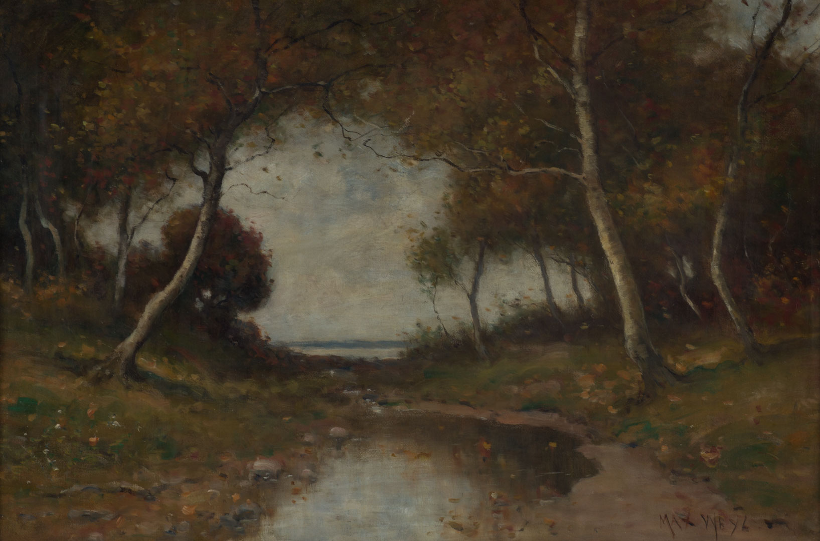 Appraisal: Max Weyl Rock Creek Park oil on canvas German American