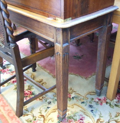 Appraisal: A th century oak D-end dining table each of the