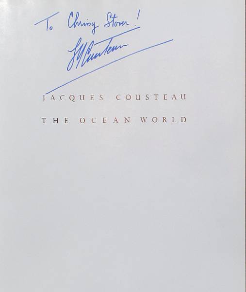 Appraisal: COUSTEAU JACQUES The Ocean World New York Abrams Colour illustrations