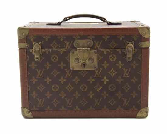 Appraisal: A Louis Vuitton Hardsided Monogram Canvas Toiletries Case early th