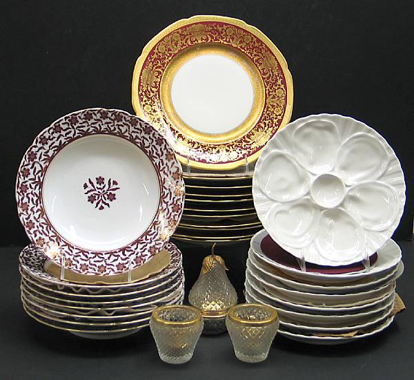 Appraisal: An assembled grouping of French and German porcelain th century