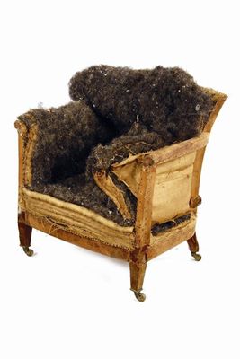 Appraisal: Howard Sons A late Victorian tub armchair on mahogany square