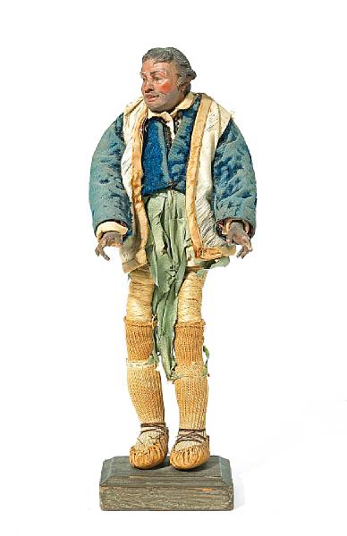 Appraisal: An Italian cr che figure of a man th century