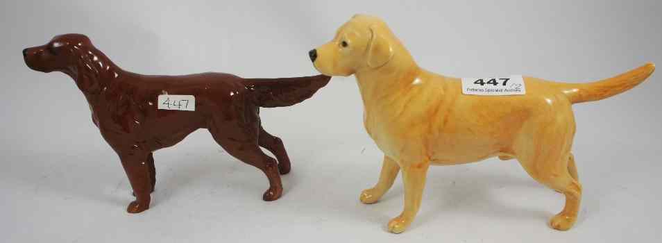 Appraisal: Beswick Irish Setter and a Labrador