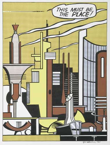 Appraisal: ROY LICHTENSTEIN This Must be the Place Offset color lithograph