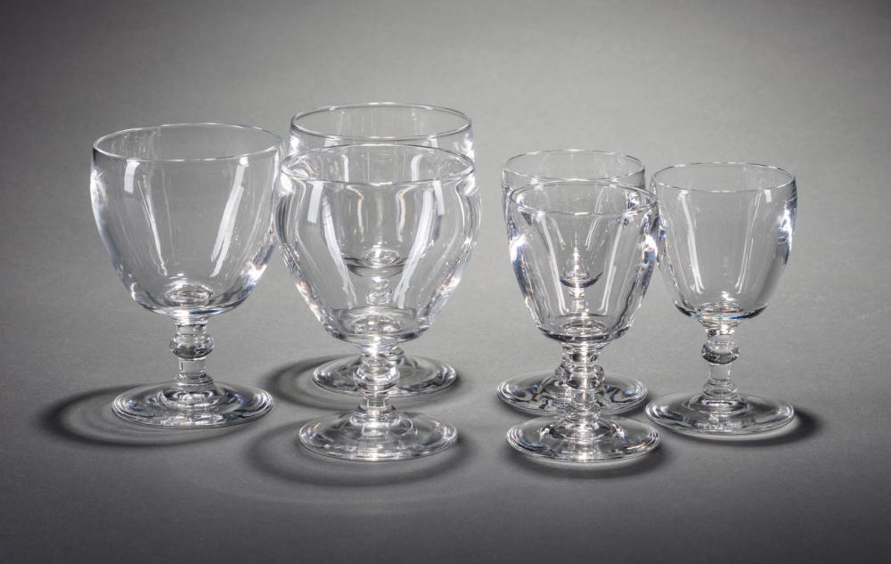 Appraisal: Twenty-Nine Steuben Glass Goblets designed by Frederick Carder and or