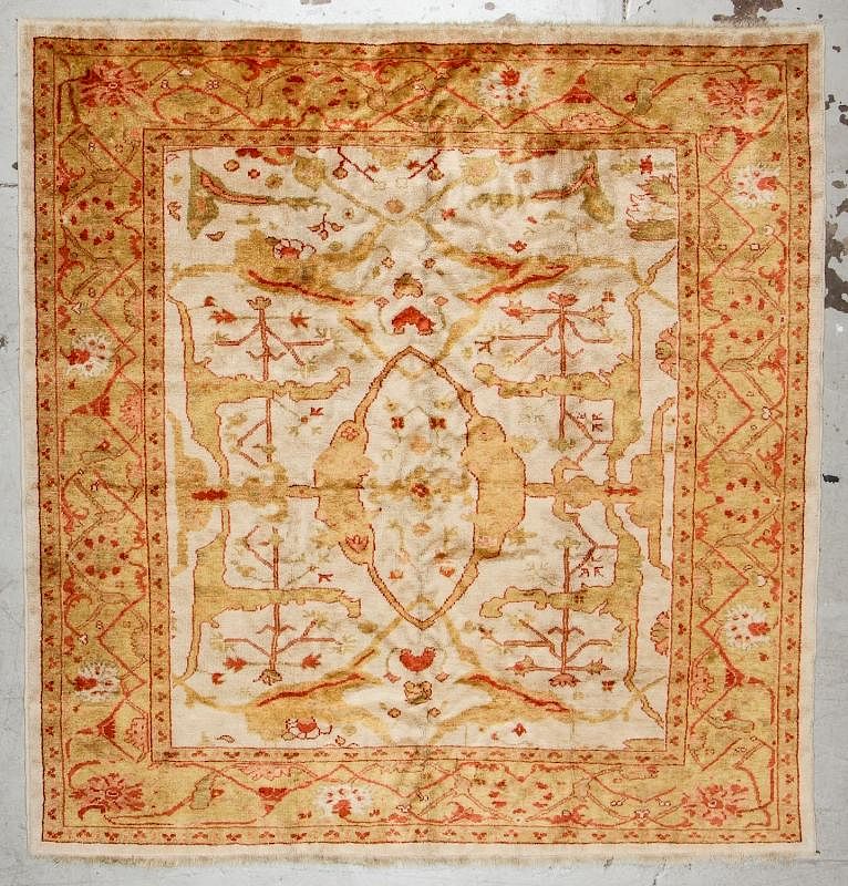 Appraisal: Antique Oushak Rug Turkey ' '' x ' '' Antique