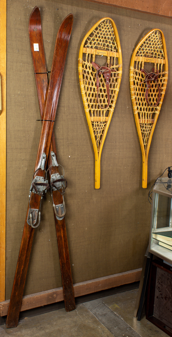 Appraisal: Lot of Pair of vintage American wood skis and pair