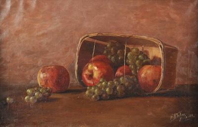 Appraisal: H A Taber American Late th Century Still life with