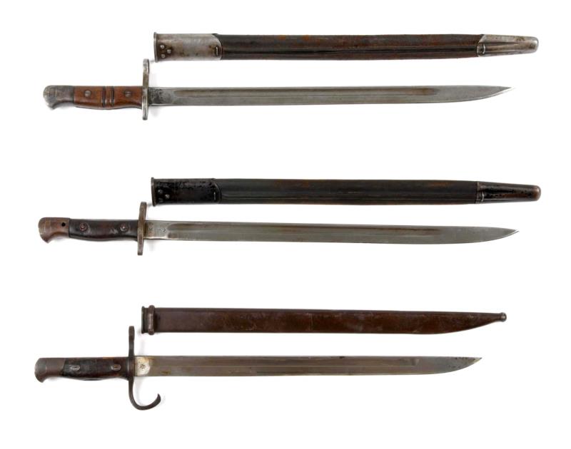 Appraisal: Lot Of Bayonets To include a Remington dated bayonet for