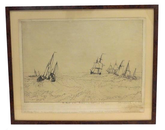 Appraisal: Sir Francis Seymour Haden English - etching The Mouth of