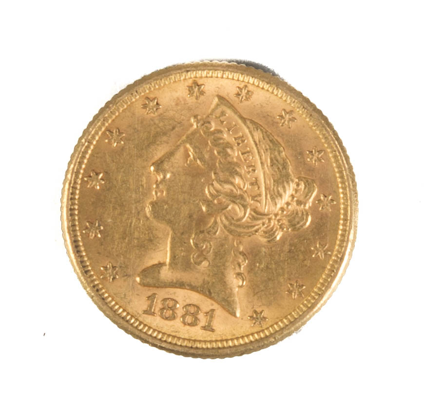 Appraisal: Five Dollar Liberty Head Gold Coin