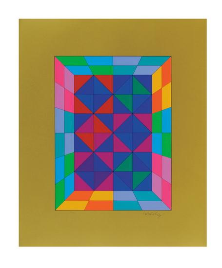 Appraisal: VASARELY VICTOR Antworten an Vasarely Reponses Vasarely full-page illustrations including