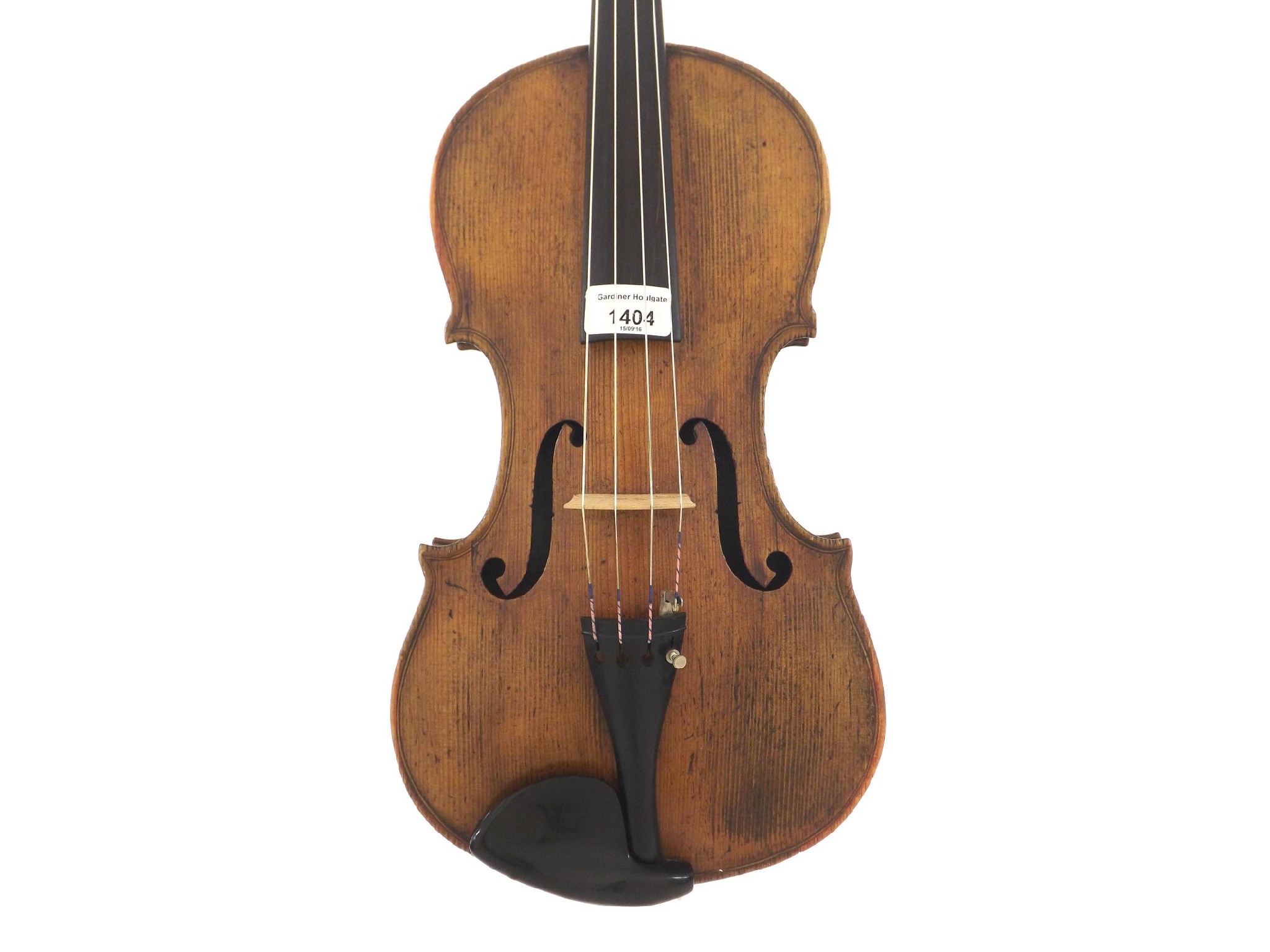 Appraisal: Old German viola cm case