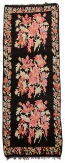 Appraisal: Bessarabian Kilim Carpet three floral groups in vivid colors on