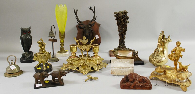 Appraisal: Large Group of Assorted Mostly Metal Desk Souvenir and Decorative