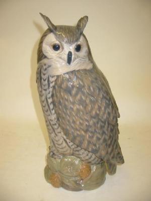 Appraisal: A ROYAL COPENHAGEN PORCELAIN FIGURE modelled as an owl on