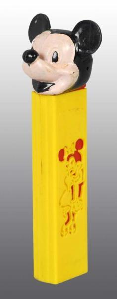 Appraisal: Mickey Mouse Pez Dispenser Description Early hand-painted face with die-cut