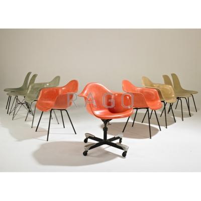 Appraisal: CHARLES AND RAY EAMES HERMAN MILLER Assembled group of nine