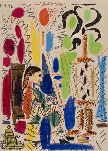 Appraisal: PABLO PICASSO L'Atelier de Cannes Color lithograph x mm x