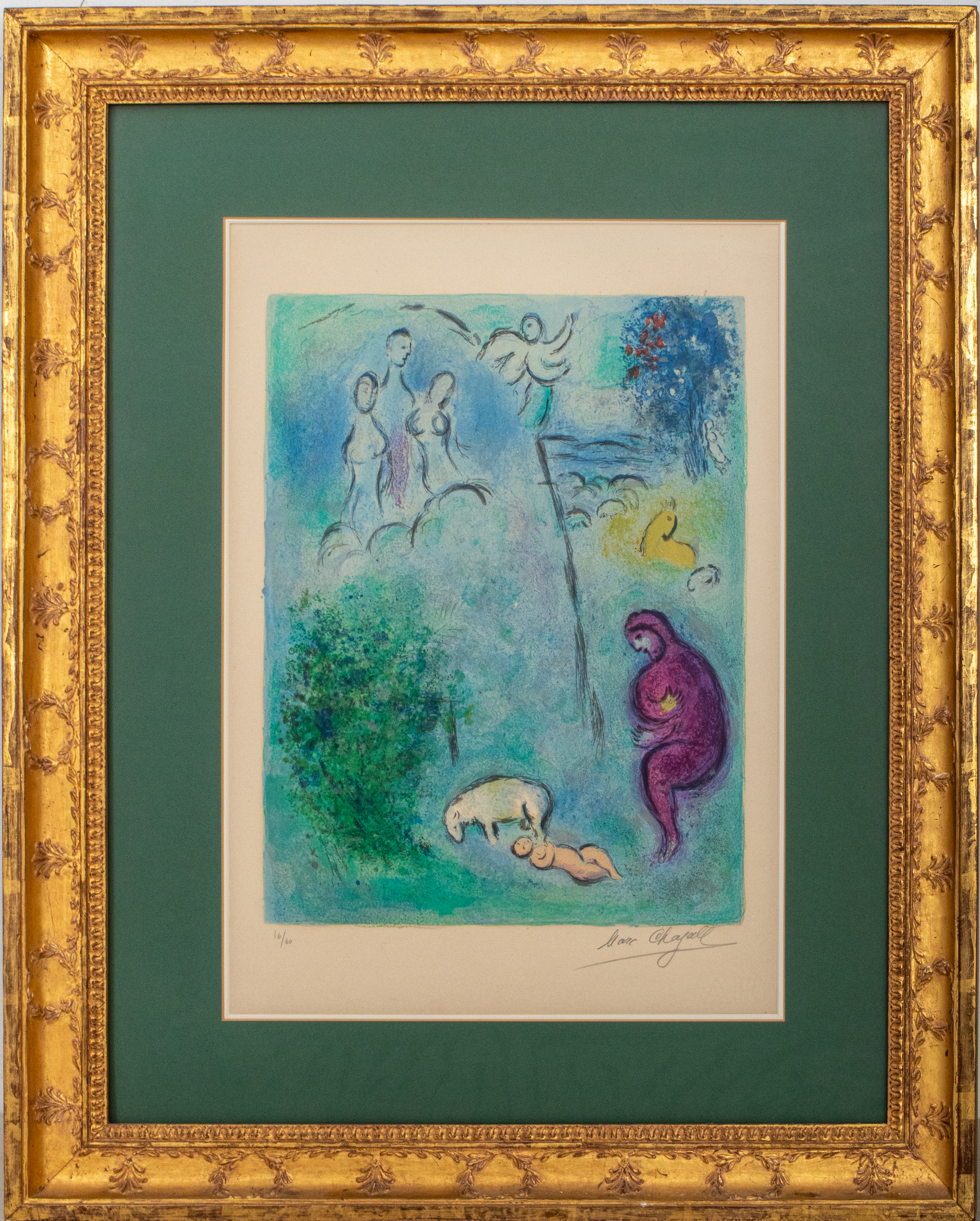 Appraisal: MARC CHAGALL DAPHNIS DISCOVERS CHLOE LITHOGRAPH Marc Chagall Russian French