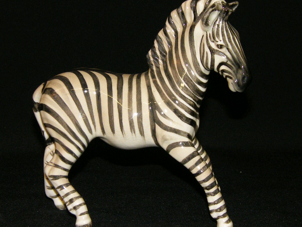 Appraisal: Beswick Zebra designed by Arthur Gredington model no B high