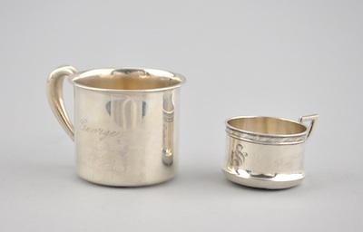 Appraisal: Two Sterling Silver Baby Mugs by Webster Co Consisting of