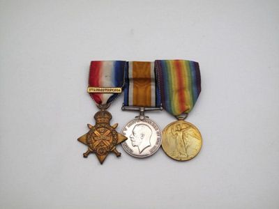 Appraisal: World War I a Royal Scots Fusileers group Star L