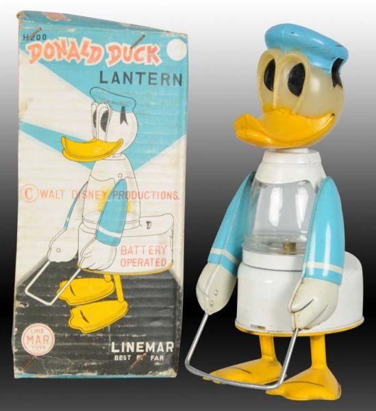 Appraisal: Walt Disney Linemar Donald Duck Lantern Toy Description Japanese Includes