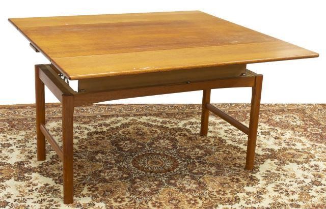 Appraisal: Danish mid-century modern teak foldable metamorphic table Emmaborda Mobelfabrik EM-Bordet