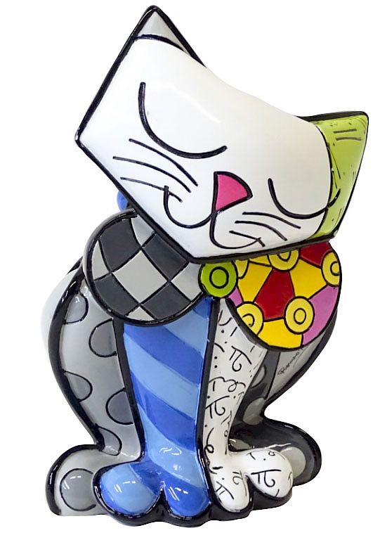 Appraisal: Britto Happy Cat Numbered Britto Happy Cat Numbered inches high