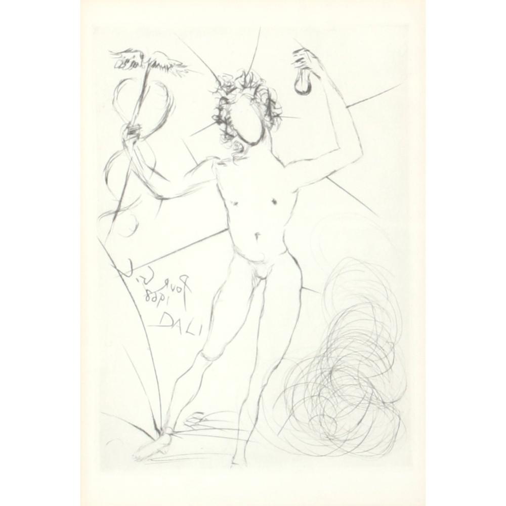 Appraisal: SALVADOR DALI SPANISH - MERCURY ETCHING H X W IMAGE