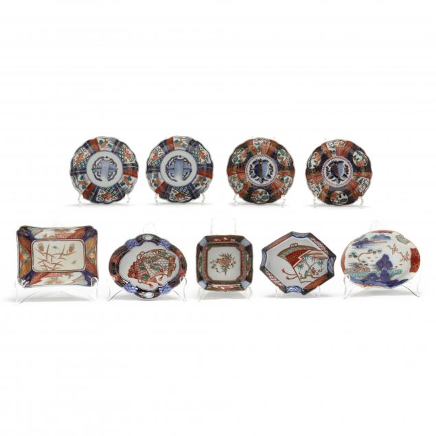 Appraisal: A GROUP OF JAPANESE PORCELAIN IMARI PLATES th century porcelain