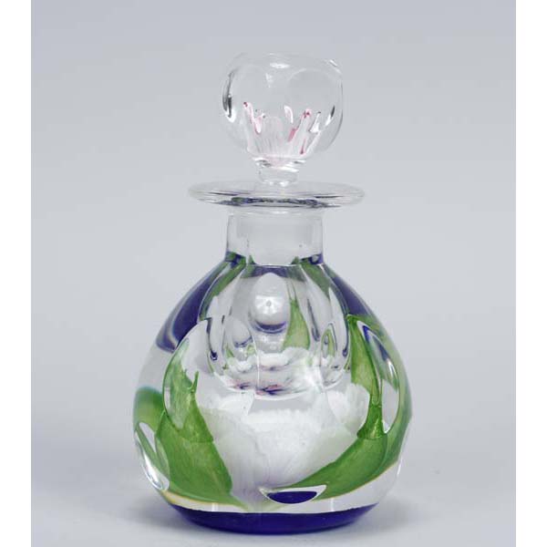 Appraisal: Selkirk Glass Scotland 'Rose Petal' paperweight perfume bottle Numbered H