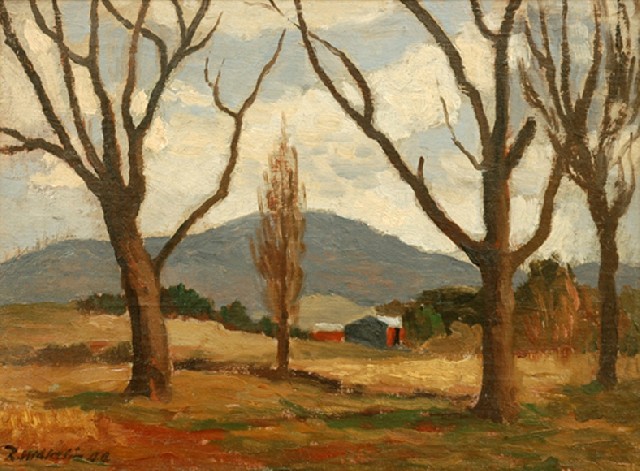 Appraisal: Roland Wakelin - Landscape oil on board signed and dated