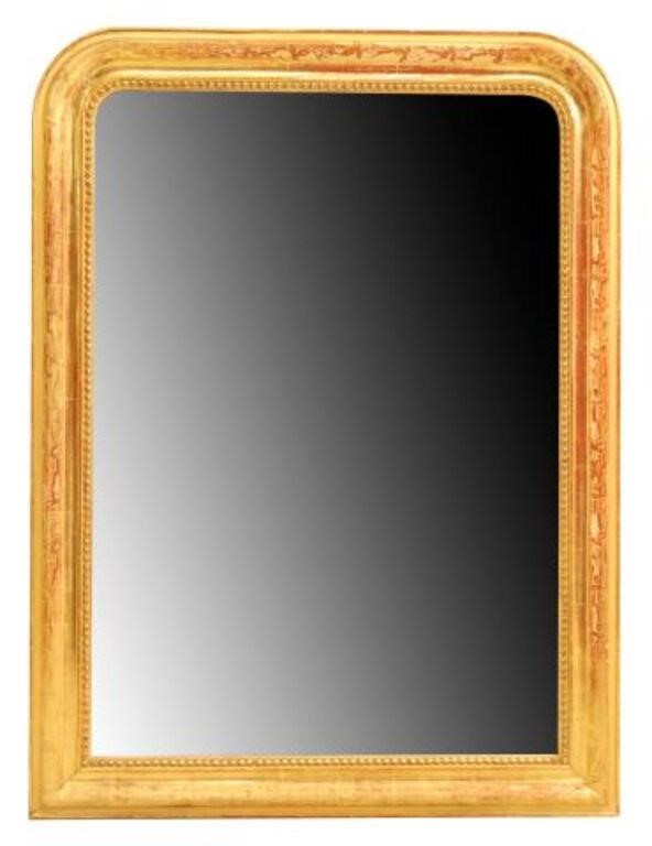 Appraisal: French Louis Philippe period giltwood wall mirror mid th c