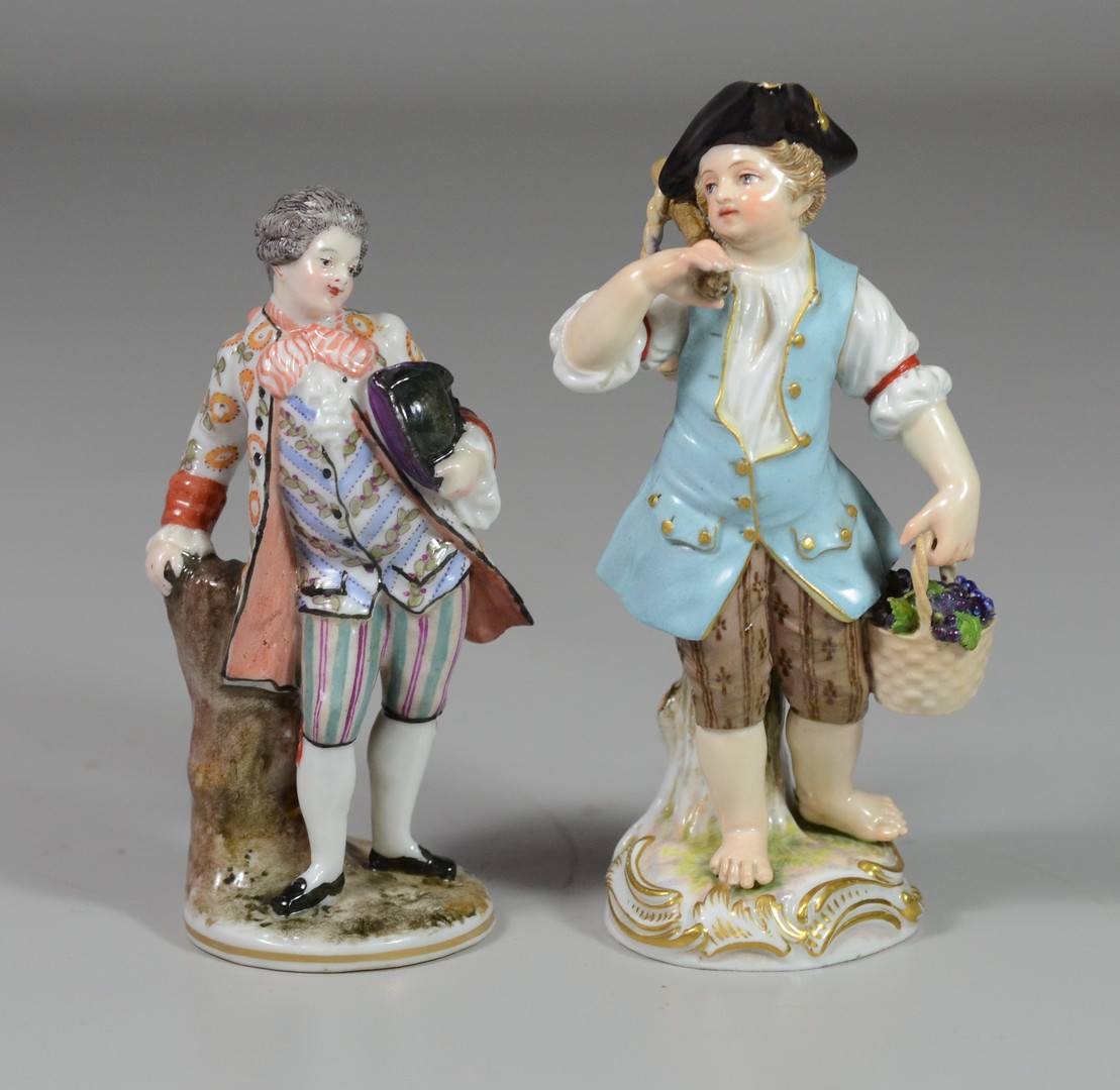 Appraisal: Meissen porcelain figurine Model no Boy with Two Baskets of