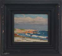 Appraisal: ROBERT HENRY LOGAN American - BEACH WITH FIGURES Oil on