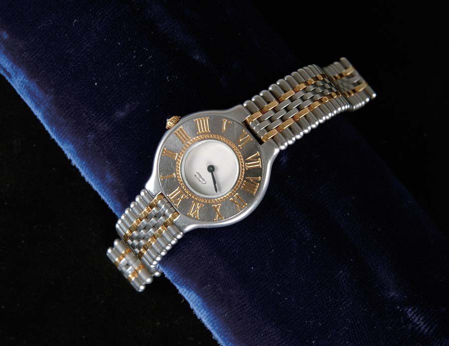 Appraisal: CARTIER LADIES WRISTWATCH Very nice ladies Cartier wristwatch has stainless