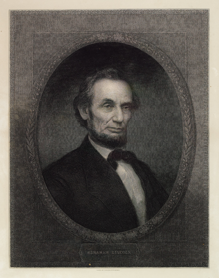 Appraisal: LINCOLN ABRAHAM Marshall William Edgar artist and engraver Abraham Lincoln