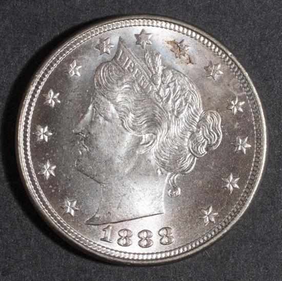 Appraisal: United States Liberty head type nickel five-cent piece MS- Estimate