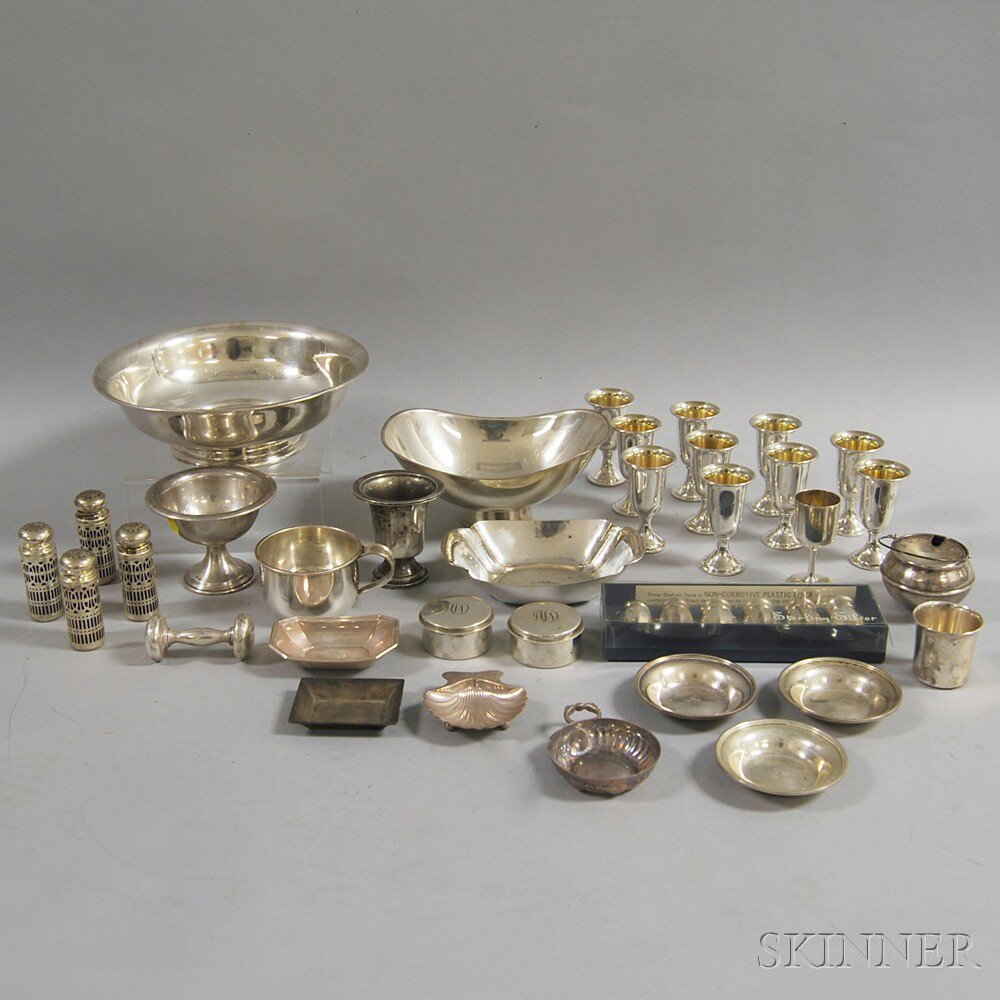 Appraisal: Group of Miscellaneous Sterling Silver Tableware including a set of