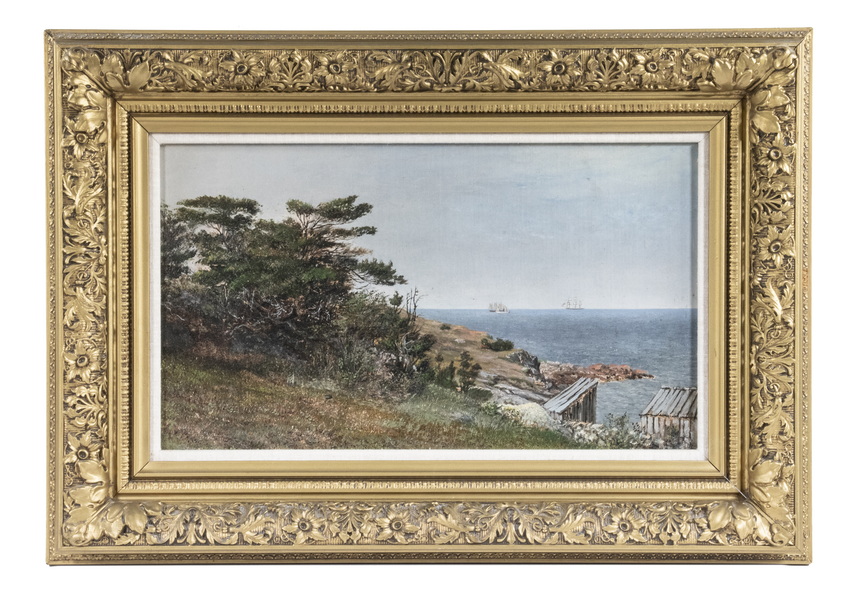 Appraisal: LATE TH C VIEW OF THE MAINE COAST From High