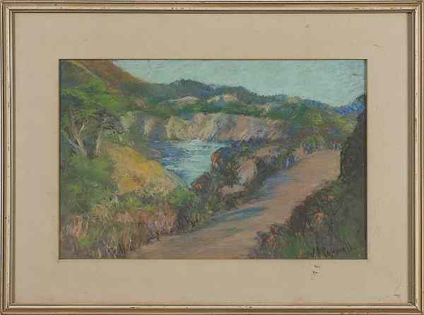 Appraisal: California Landscape by W E Caldwell Pastel W E Caldwell