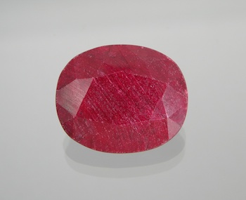 Appraisal: A Carat African Ruby Oval faceted cut Overall weight approx